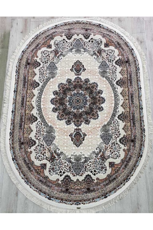 Иранский ковер Rishim 36316 Крем овал